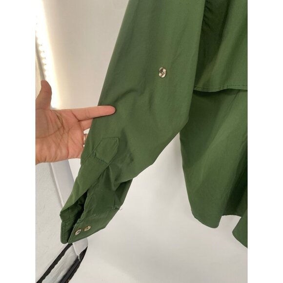 Gary Nesse Montana Hunting Outdoor Button up Shirt Mens XL Green Pocket - Picture 6 of 6